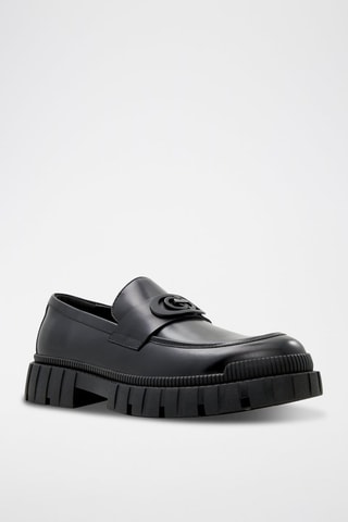 Mocassini platform in pelle Wes - Nero