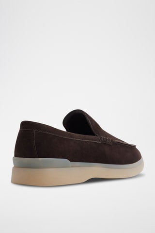 Mocassini in pelle scamosciata Shayn - Marrone scuro