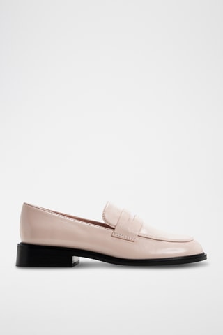 Mocassini in pelle in verniciata Valera - Rosa