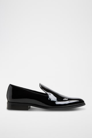 Mocassini in pelle in vernice Jarred - Nero