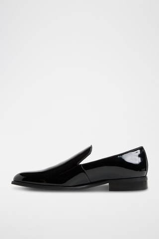 Mocassini in pelle in vernice Jarred - Nero