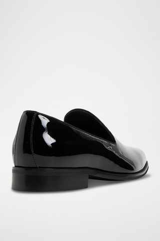 Mocassini in pelle in vernice Jarred - Nero