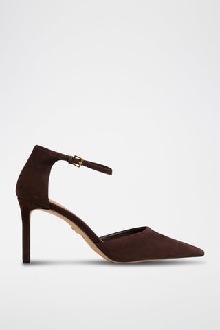 Décolleté alte in pelle Merlo - Marrone
