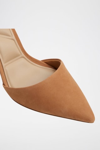Décolleté in pelle Jenine - Marrone