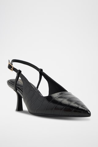 Décolleté in pelle Adan - Nero