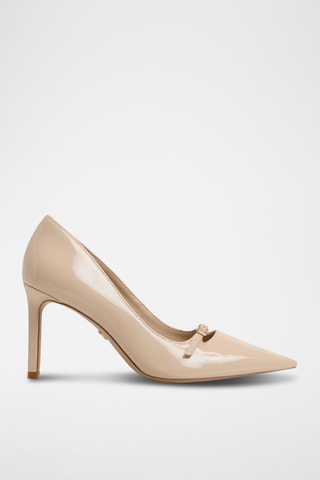 Décolleté in vernice Merla - Beige