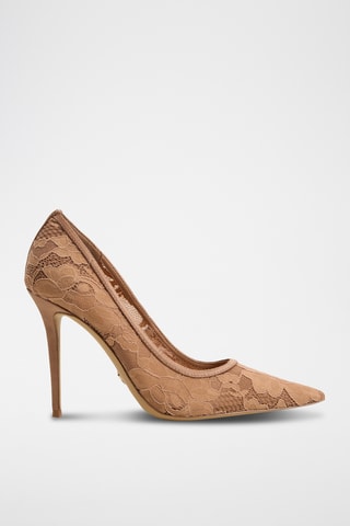 Décolleté en pizzo Starrla - Marrone chiaro