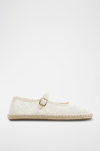 Ballerine in pizzo Alisse - Bianco