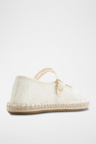 Ballerine in pizzo Alisse - Bianco