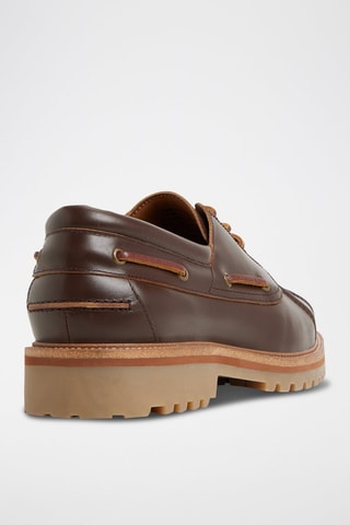 Scarpe da barca in pelle Finn - Marrone
