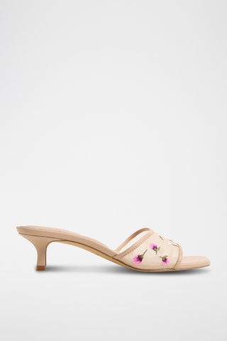 Ciabatte con tacco Cotera - Rosa