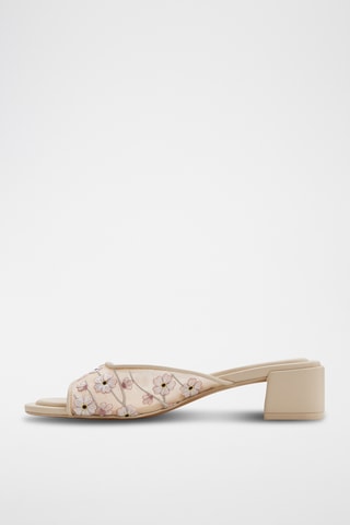 Ciabatte con tacco Riyana - Beige