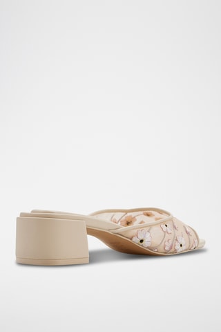 Ciabatte con tacco Riyana - Beige