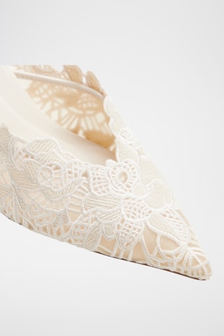 Ciabatte con tacco Galina - Beige