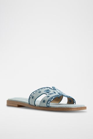 Ciabatte in jeans Itsandal - Azzurro