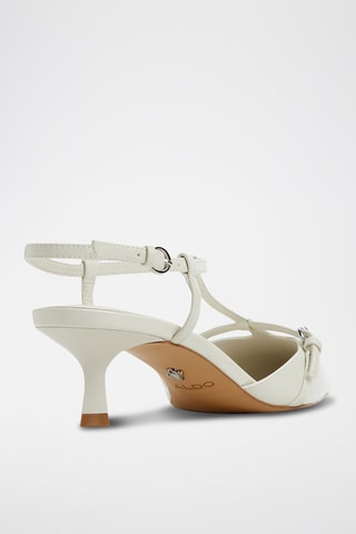 Mary Jane con tacco in vernice Galatrix - Bianco