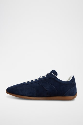Sneakers in crosta di pelle scamosciata Nathaniel - Navy