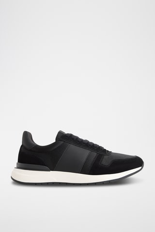 Sneakers in pelle scamosciata Robben - Nero
