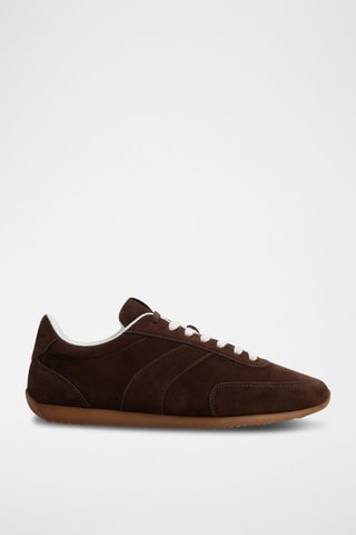 Sneakers in pelle Nathaniel - Marrone