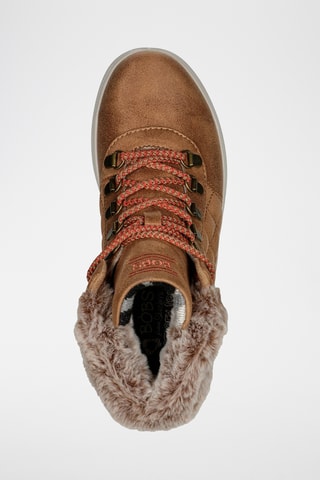 Gevoerde Leren Boots Bobs Skipper Wav - Bruin - Skechers