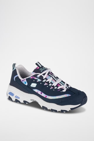 Sapatilhas D'Lites Blooming Fields - Azul-marinho - Skechers