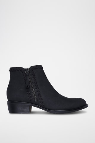Leren Enkellaarzen Texas - Zwart - Skechers