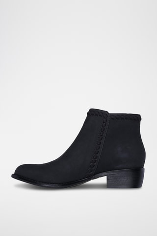 Leren Enkellaarzen Texas - Zwart - Skechers