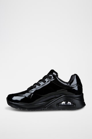 Sapatilhas em couro envernizado Uno - Preto - Skechers