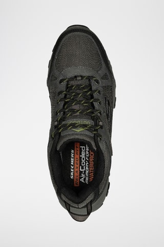 Sapatilhas em couro Selmen Cormack - Cinzento-escuro e preto - Skechers