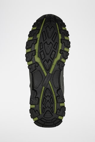 Sapatilhas em couro Selmen Cormack - Cinzento-escuro e preto - Skechers