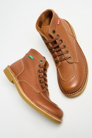 Boots em couro - Castanho-claro - Kickers