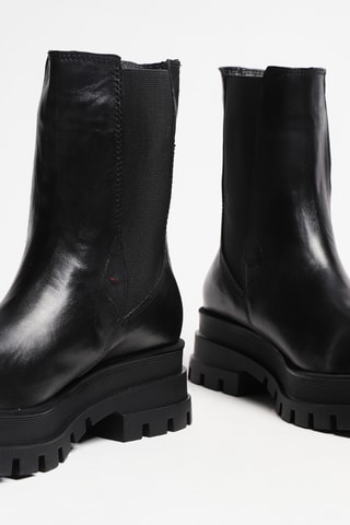 Botins Chelsea em couro - Preto - Innuovo