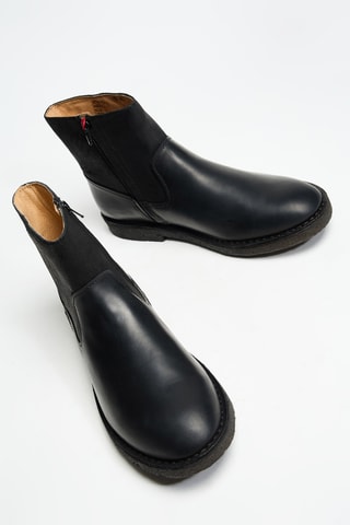 Boots em couro - Preto - Kickers