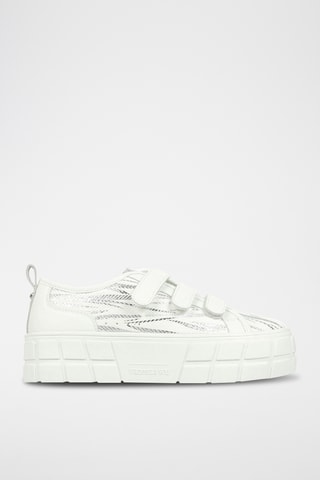 Sapatilhas com plataforma - Branco - Vanessa Wu