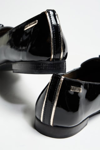 Mocassins em couro envernizado - Preto - Tropeziennes