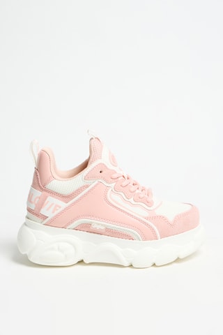 Sapatilhas com plataforma - Rosa e branco - Buffalo