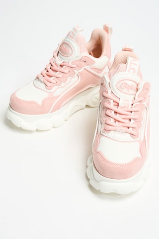 Sapatilhas com plataforma - Rosa e branco - Buffalo
