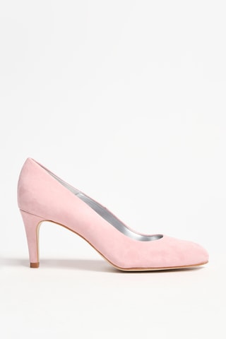Sapatos de salto em nobuck - Rosa - Camel