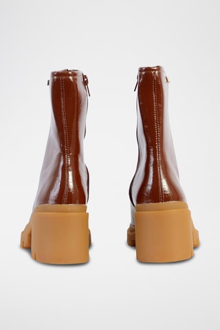 Botins envernizados - Vermelho-tijolo - Tropeziennes