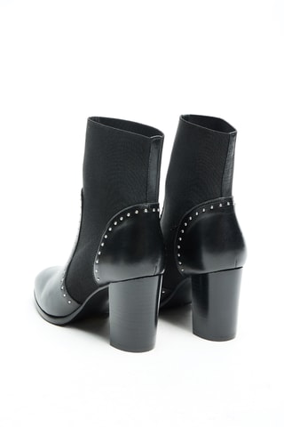 Botins Chelsea em couro - Preto - Cosmoparis