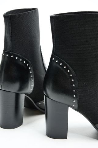 Botins Chelsea em couro - Preto - Cosmoparis