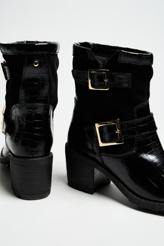 Botins em couro - Preto - Cosmoparis