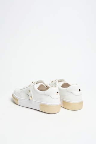 Leren Sneakers - Wit - Cosmoparis
