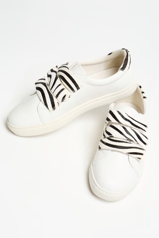 Leren Sneakers - Wit - Cosmoparis