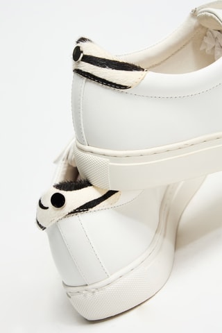 Leren Sneakers - Wit - Cosmoparis