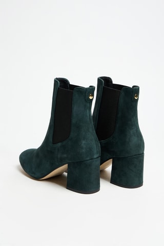 Botins Chelsea em nobuck - Verde-escuro - Cosmoparis