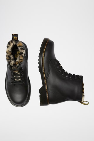 Botins forrados em couro - Preto - Martens