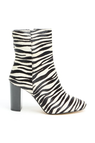 Botins em couro - Preto e branco - Cosmoparis