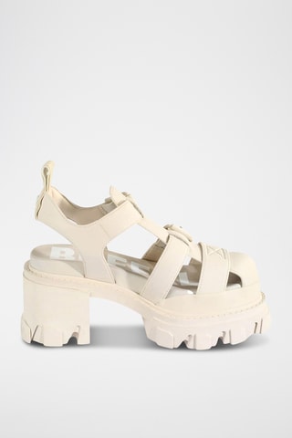 Sandálias de salto Riot trawl - Branco - Buffalo