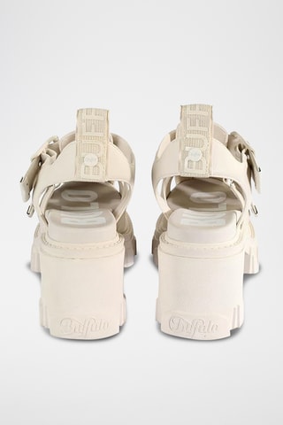 Sandálias de salto Riot trawl - Branco - Buffalo